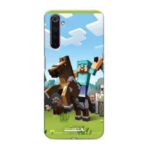 Чохли для Realme 6 Pro (Персонажі МайнКрафт) (На коні)