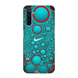 Силиконовый Чехол на Realme 6 Pro с картинкой Nike (Найк зеленый)