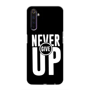 Силиконовый Чехол на Realme 6 Pro с картинкой Nike (Never Give UP)