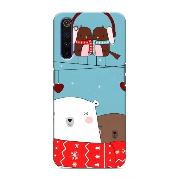 Чехол с рисунком «Новогодний медвеженок» для Realme 6 Pro Чехол с рисунком «Новогодний медвеженок» для Realme 6 Pro