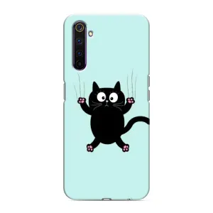 Силиконовый чехол с котиком для Realme 6 Pro