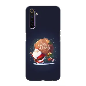 Чехол Санта Клаус для Realme 6 Pro (Подарки от Санты)
