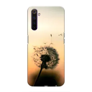 Силиконовый Чехол с одуванчиками на Realme 6 Pro (Роздумаханый одуванчик)