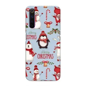 Чехол Санта Клаус для Realme 6 Pro (Рождественский)