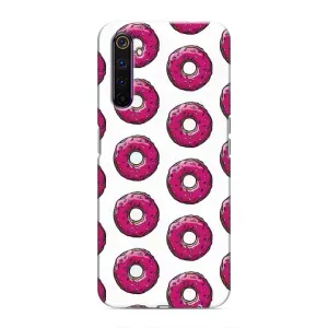 Чехол с изображением вкусной еды для Realme 6 Pro (Розовые пончик)