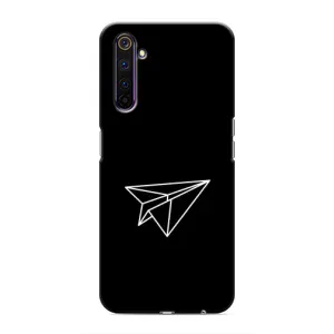 Чохол з картинками на чорному фоні для Realme 6 Pro (Літак)