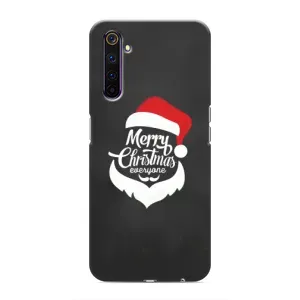 Чехол Санта Клаус для Realme 6 Pro (Санта Крисмас)