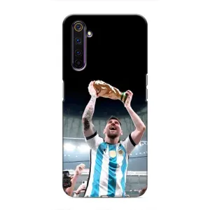 Чехлы Лео Месси Аргентина для Realme 6 Pro (Счастливый Месси)