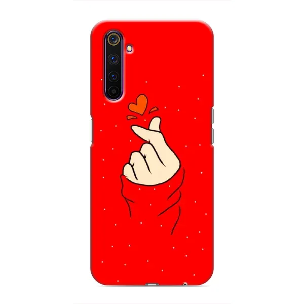 Чехол с рисунком «Сердце на красном» для Realme 6 Pro Чехол с рисунком «Сердце на красном» для Realme 6 Pro