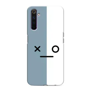 Силиконовые Чехлы (смешные стикеры) для Realme 6 Pro (Серо-белый)
