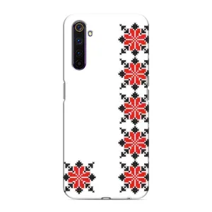 Силиконовый Чехол на Realme 6 Pro с картинкой Вышиванки (Силуэт вышиванки)