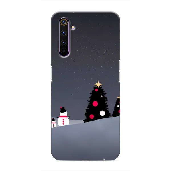 Чехол с рисунком «Снеговички» для Realme 6 Pro Чехол с рисунком «Снеговички» для Realme 6 Pro