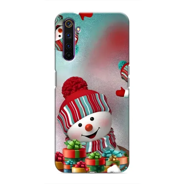 Чехол с рисунком «Снеговик в шапке» для Realme 6 Pro Чехол с рисунком «Снеговик в шапке» для Realme 6 Pro