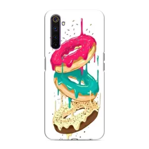 Чехол с изображением вкусной еды для Realme 6 Pro (Сочные пончики)