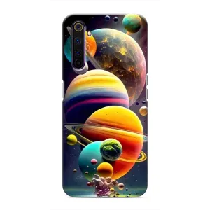 Чохол (ТПУ) з планетами на Realme 6 Pro (Сонячна система)