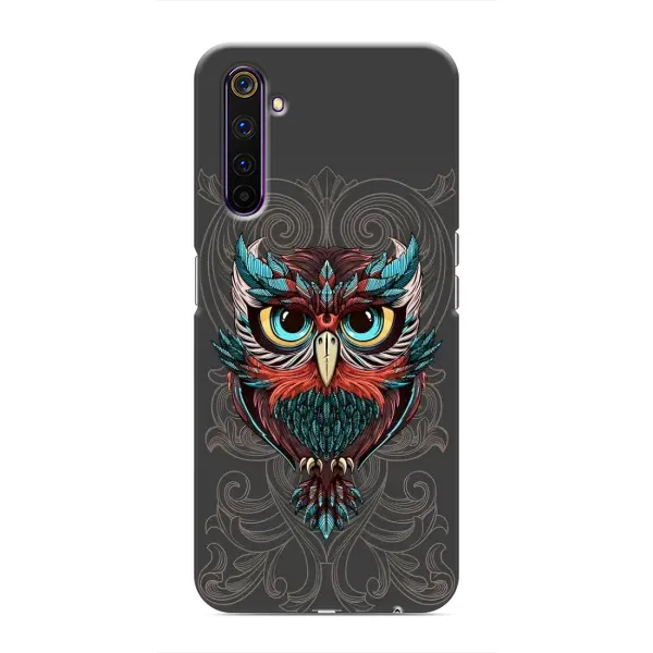 Чехол с рисунком «Сова на сером» для Realme 6 Pro Чехол с рисунком «Сова на сером» для Realme 6 Pro