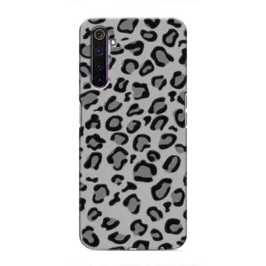 Чехол с леопардовым принтом на Realme 6 Pro (Темный леопрад)