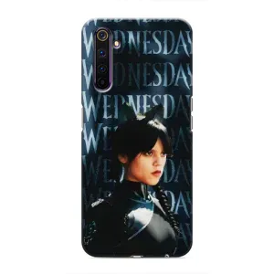 Чехлы с принтом Уэнсдей на Realme 6 Pro (Уэнздей с ушками)