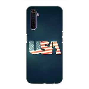 Чохол Прапор USA для Realme 6 Pro