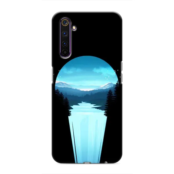 Чехол с рисунком «Синий Водопад» для Realme 6 Pro