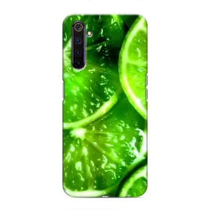 Чехол с изображением вкусной еды для Realme 6 Pro (Яркий ЛАЙМ)