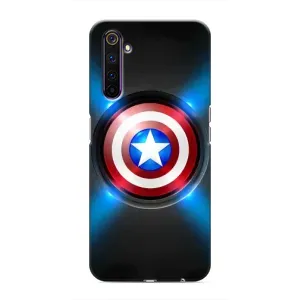 Чохол с Щітом Капітана Америки на Realme 6 Pro (Яскраий Щит Капітана)