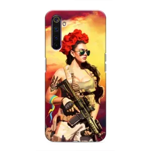 ЗСУ Чехлы (TPU) для Realme 6 Pro (Женщина солдат)