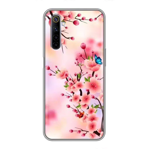 Чохол з малюнком «Метелики на сакурі» для Realme 6 Чохол з малюнком «Метелики на сакурі» для Realme 6