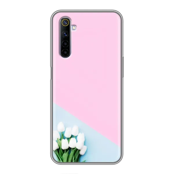 Чехол с рисунком «Белые тюльпаны» для Realme 6 Чехол с рисунком «Белые тюльпаны» для Realme 6