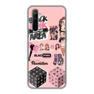 Чохли з картинкою для Realme 6 (BLACK PINK колаж)
