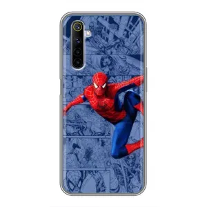 Силиконовый Чехол для Realme 6 (Человек Паук)