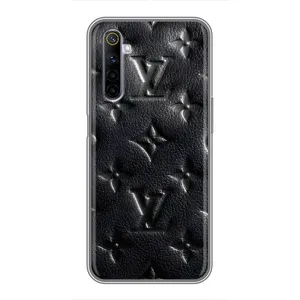 Текстурний Чохол Louis Vuitton для Реалмі 6 (Чорний ЛВ)