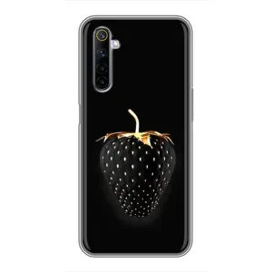 Чохол з зображенням смачної їжі для Realme 6 (Чорна полуниця)