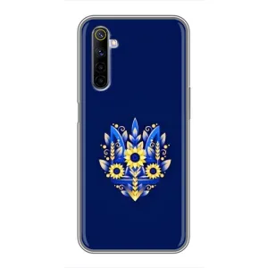 Чехол Укр Символика для Realme 6 (Цветущий Герб)