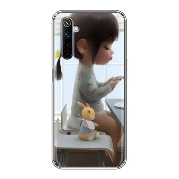 Чехол с рисунком «Девочка с игрушкой» для Realme 6 Чехол с рисунком «Девочка с игрушкой» для Realme 6
