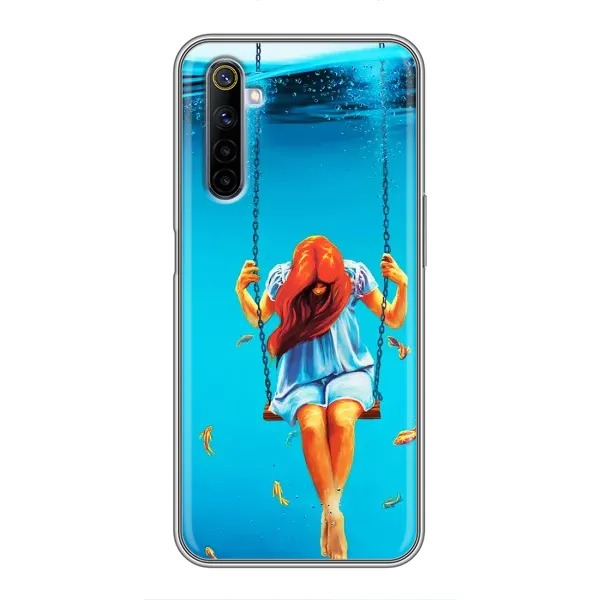 Чехол с рисунком «Девушка на качели» для Realme 6