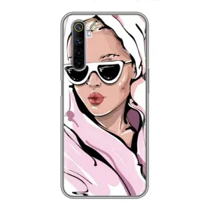 Чехол с картинкой Модные Девчонки Realme 6 (Девушка в халате)