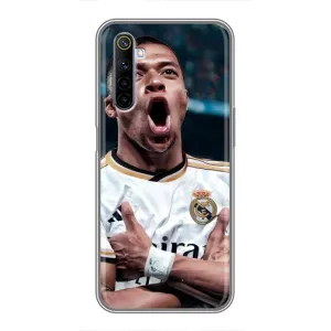Чехол (TPU) с Футболистом на Realme 6 (Гол Мбаппе)