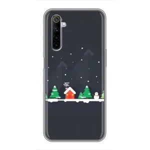 Силіконовий бампер на різдво для Realme 6 (Місто зимове)