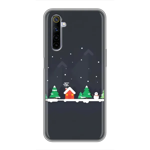 Чехол с рисунком «Город зимний» для Realme 6 Чехол с рисунком «Город зимний» для Realme 6