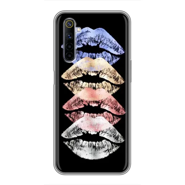Чехол с рисунком «Губы» для Realme 6