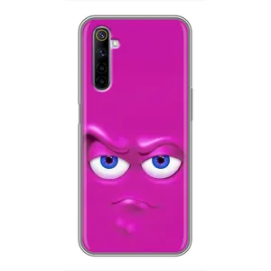 Силиконовые Чехлы (смешные стикеры) для Realme 6 (Хитрая мордочка)