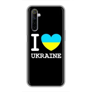 Чехол с Украинской символикой на Реалми 6 (I Love Ukraine)
