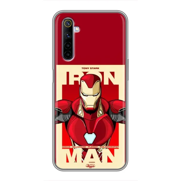 Чехол с рисунком «Iron man» для Realme 6 Чехол с рисунком «Iron man» для Realme 6