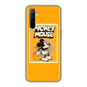 Чехлы с принтом Микки Маус на Realme 6 (Испуганный Микки)
