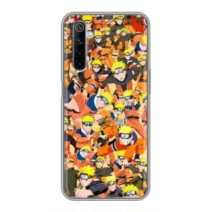Чехлы с принтом Наруто на Realme 6 (Коллаж Наруто)