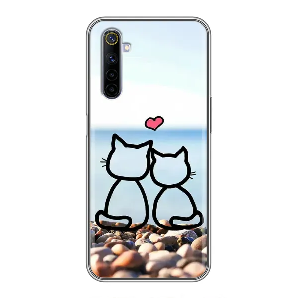 Чехол с рисунком «Котейки» для Realme 6