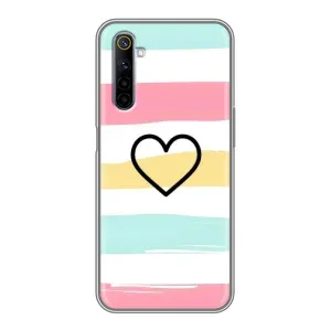 Чехлы с тематикой "Маленькие Сердечки" на Realme 6 (Красивое сердечко)
