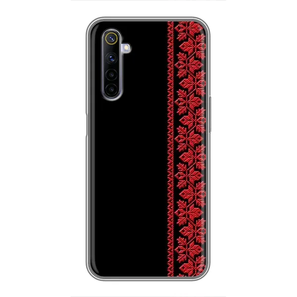 Чехол с рисунком «Красная Вышиванка» для Realme 6 Чехол с рисунком «Красная Вышиванка» для Realme 6