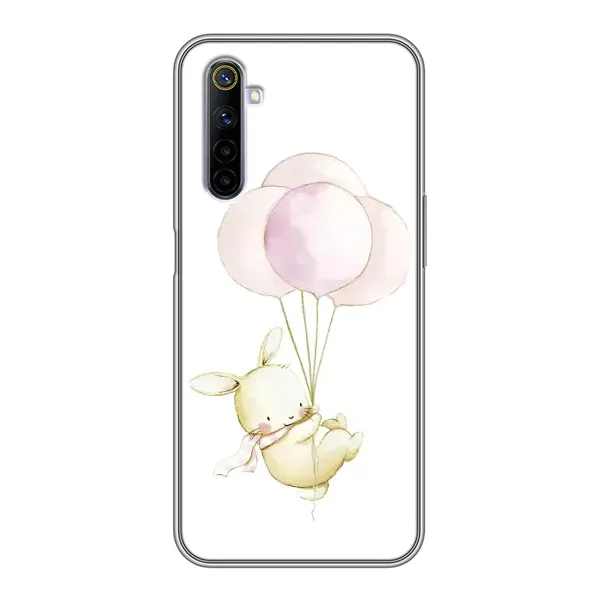 Чехол с рисунком «Кролик и шарики» для Realme 6 Чехол с рисунком «Кролик и шарики» для Realme 6